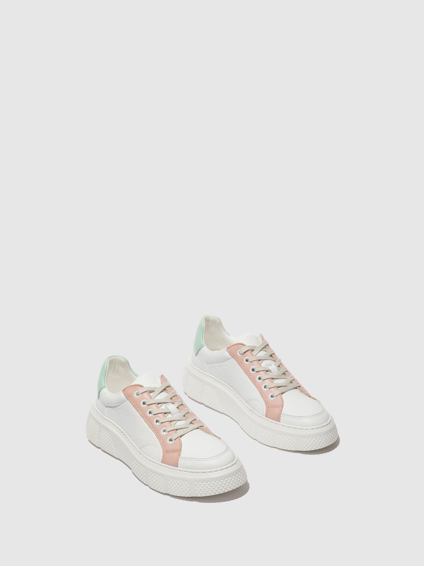 Fly London Ténis com Atacadores EMMY510FLY WHITE/NUDE/MYNT